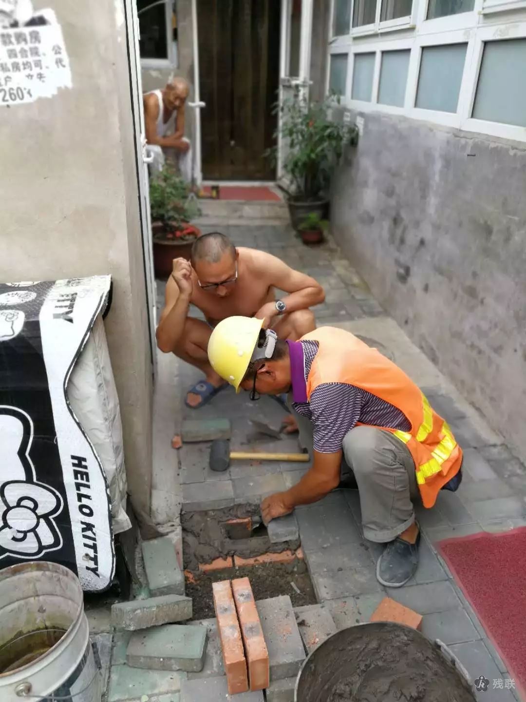 图为 工作现场